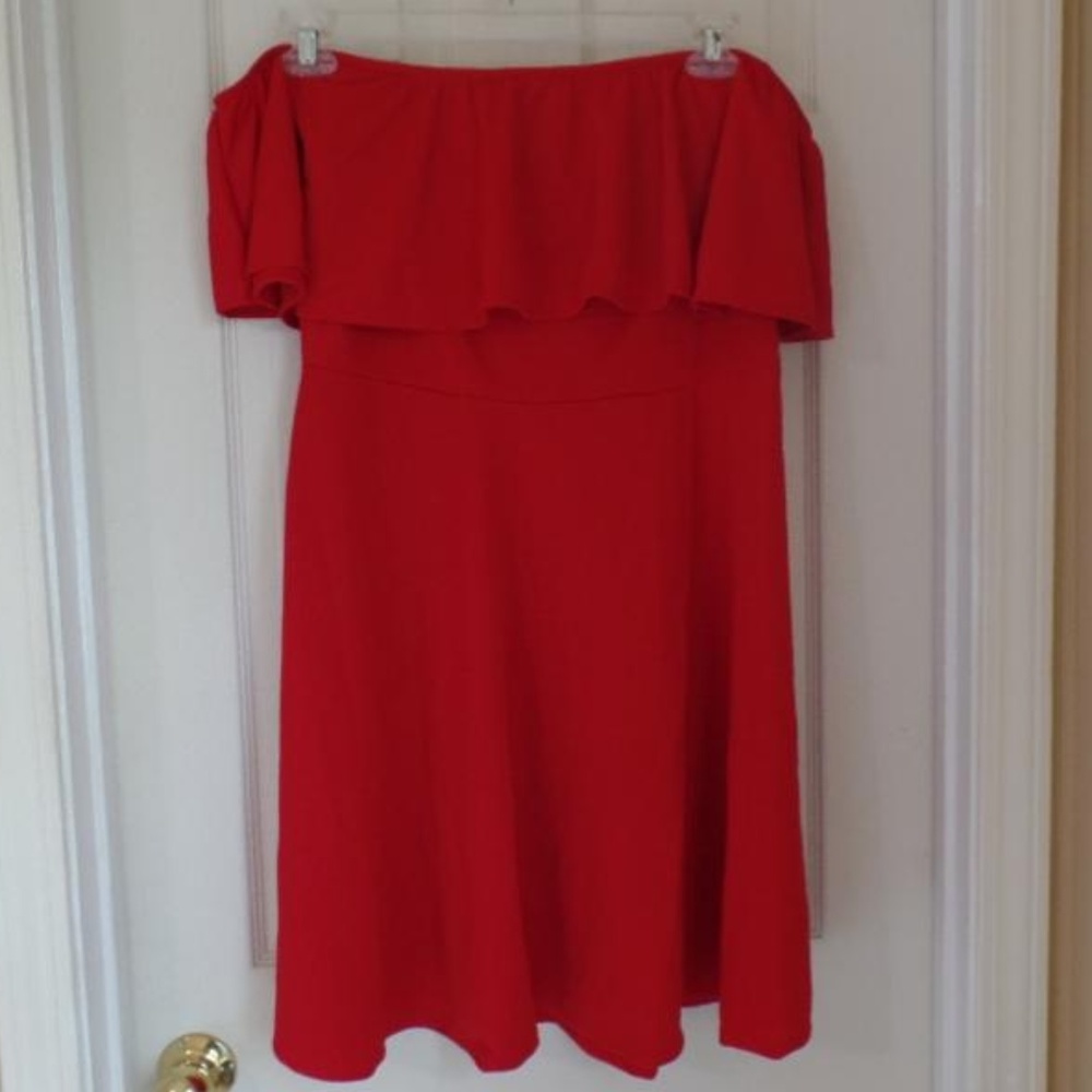 2X Lemon Drop Off The Shoulder Dress
